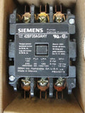 Siemens Definite Purpose Contactor, 42BF35AGAHY, CTR 01151, 208/240VAC Coil