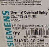 Siemens Thermal Overload Relay 3UA6240-2W #019